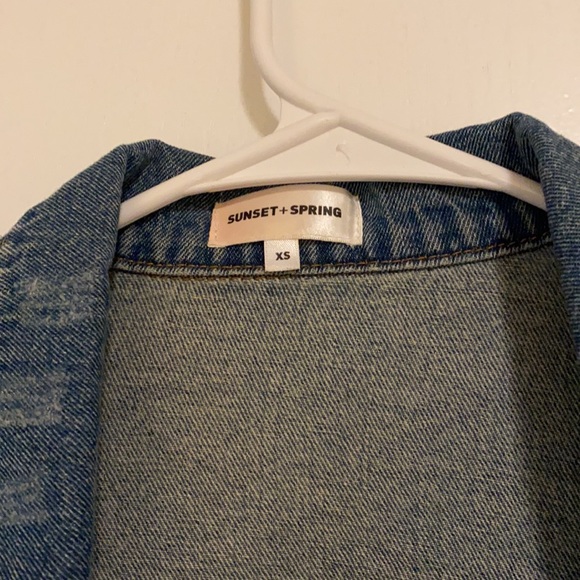 Pearl Detail Denim Jacket - Picture 3 of 4